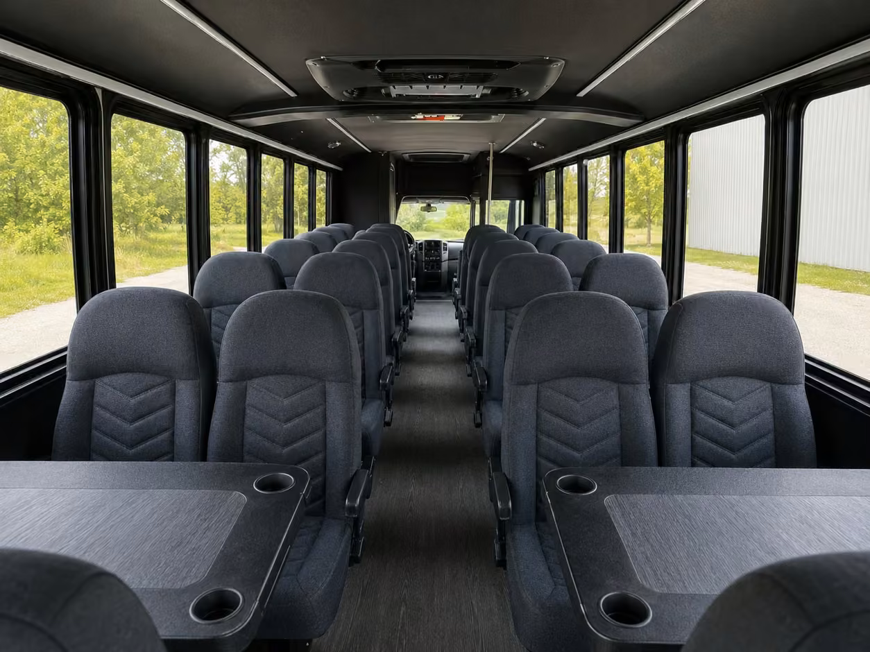 15 35 passenger minibus inside