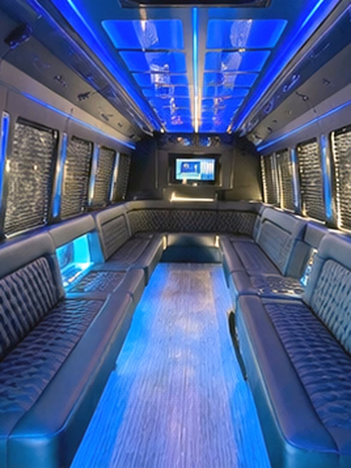 tampa party bus interior